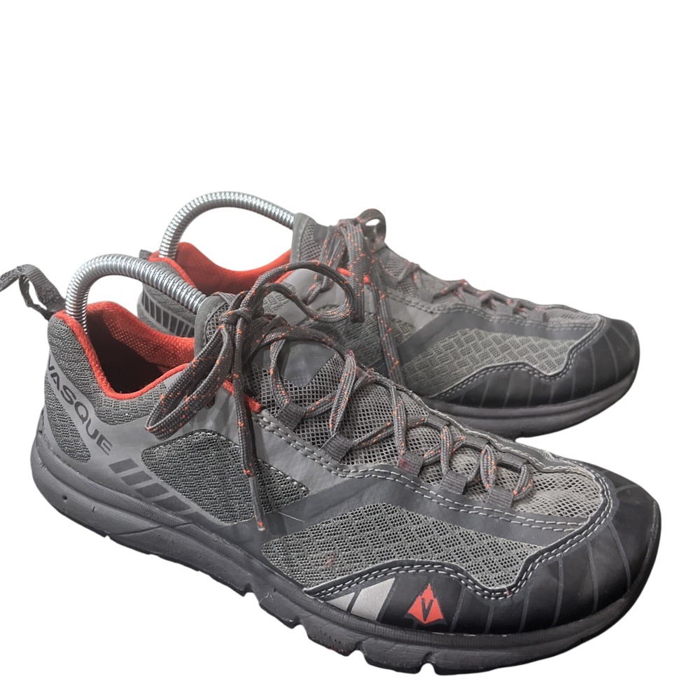 Vasque Hiking Shoes Mens 8.5 Gray Mesh Constant Velocity II Trail Running Vibram